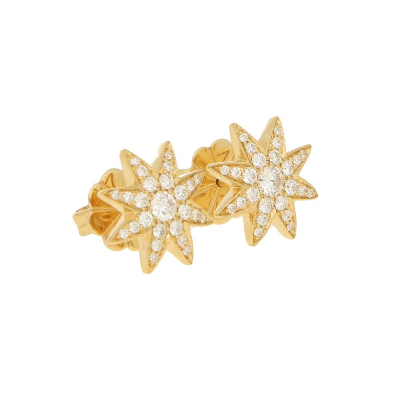 Diamond Star Stud Earrings