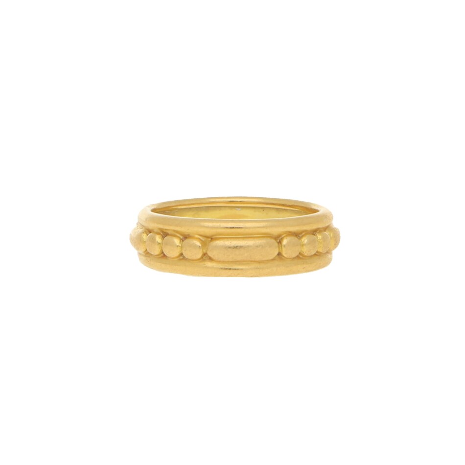 Garrard Yellow Gold Aztec Band