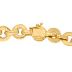 Vintage Fred Paris Fancy Rolo Link Necklace in Yellow Gold