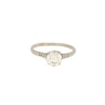 Solitaire Diamond Engagement  Ring 1.20 carats