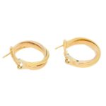 Vintage Cartier Trinity Hoop Earrings