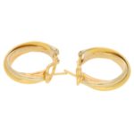Vintage Cartier Trinity Hoop Earrings
