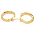 Vintage Cartier Trinity Hoop Earrings