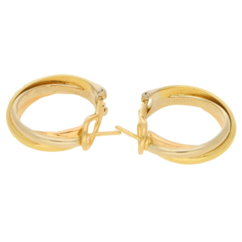 Vintage Cartier Trinity Hoop Earrings