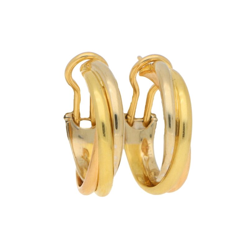 Vintage Cartier Trinity Hoop Earrings at Susannah Lovis Jewellers