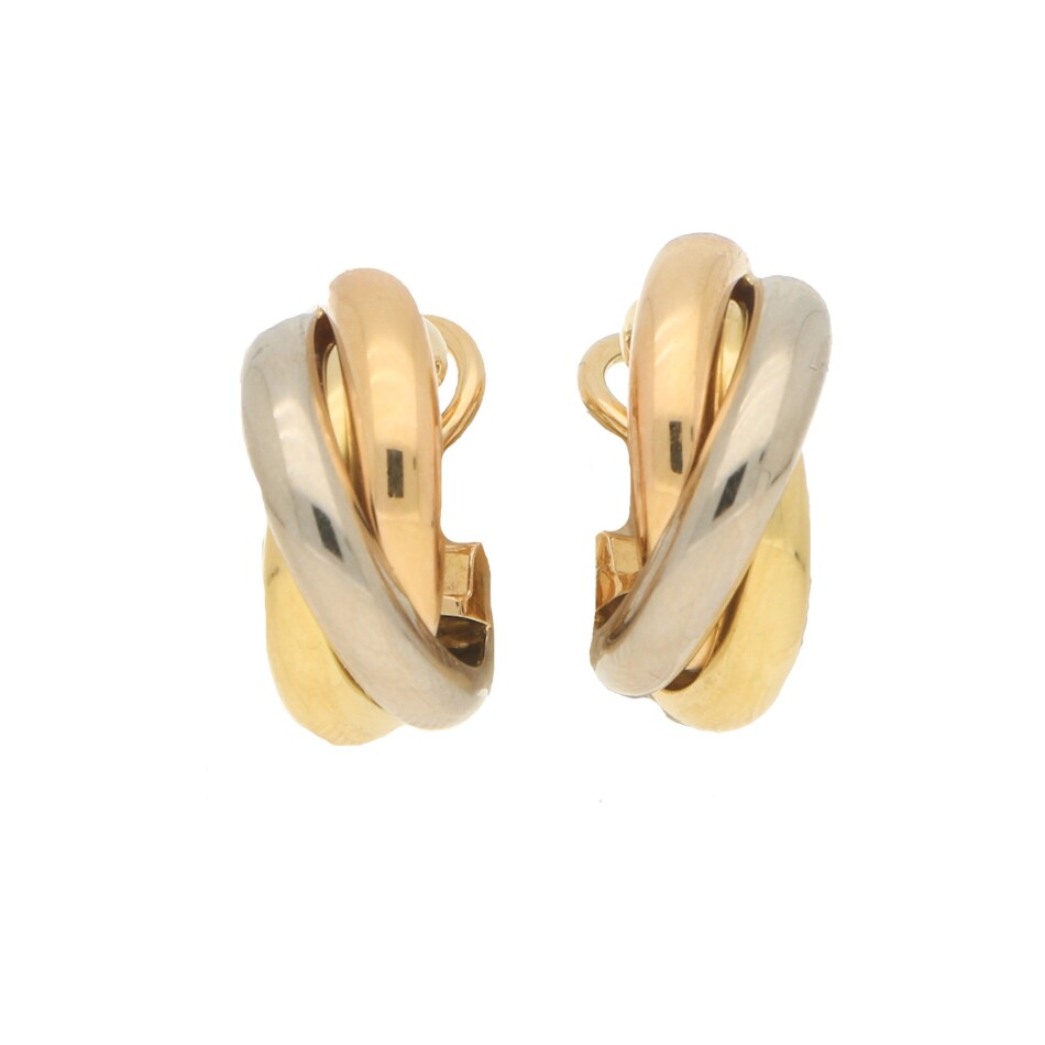 Vintage Cartier Trinity Hoop Earrings