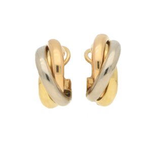 Vintage Cartier Trinity Hoop Earrings