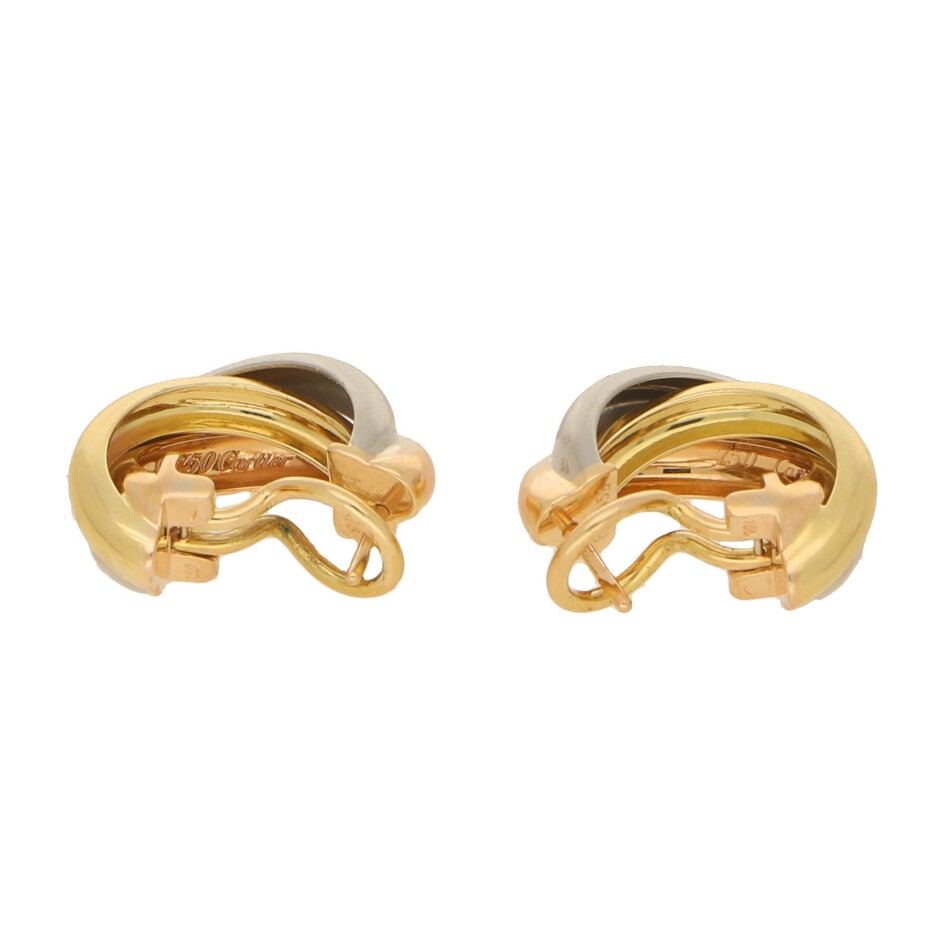 Vintage Cartier Trinity Hoop Earrings