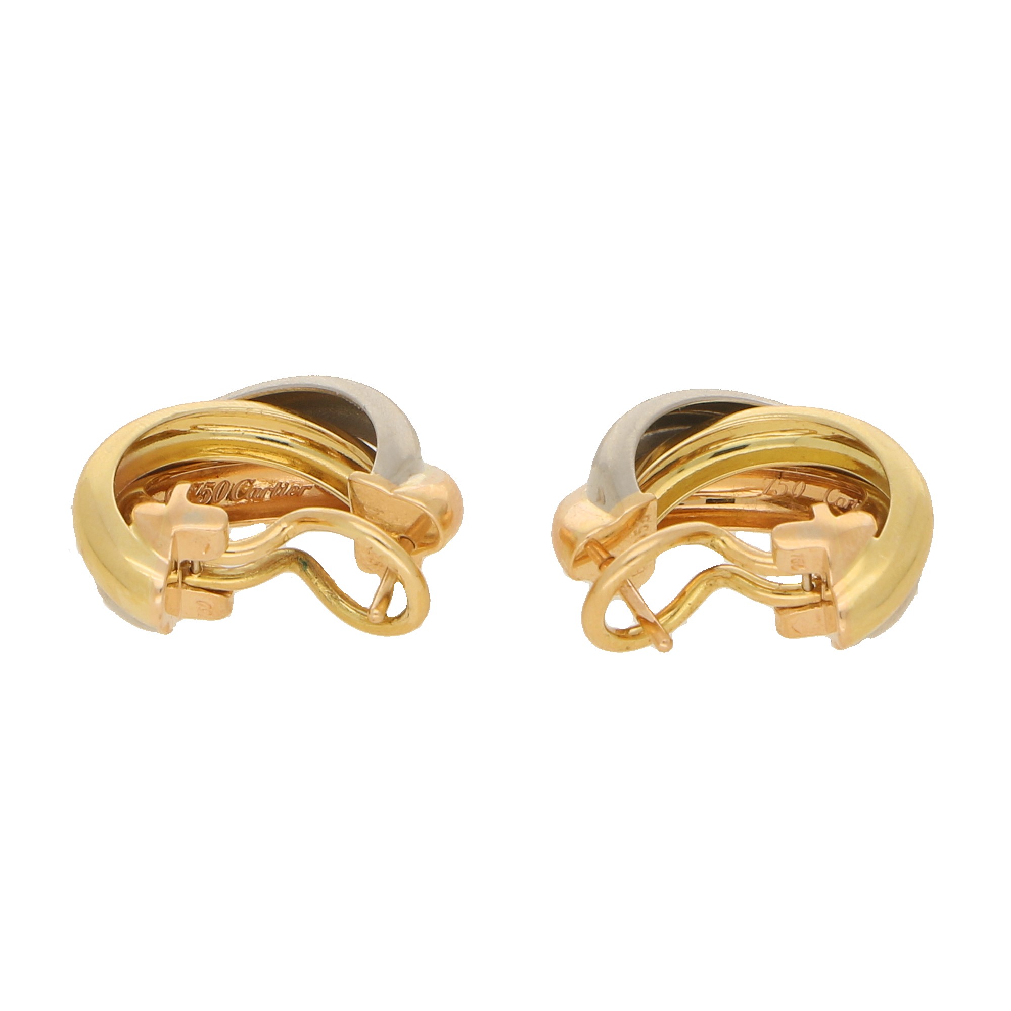 Vintage Cartier Trinity Hoop Earrings at Susannah Lovis Jewellers