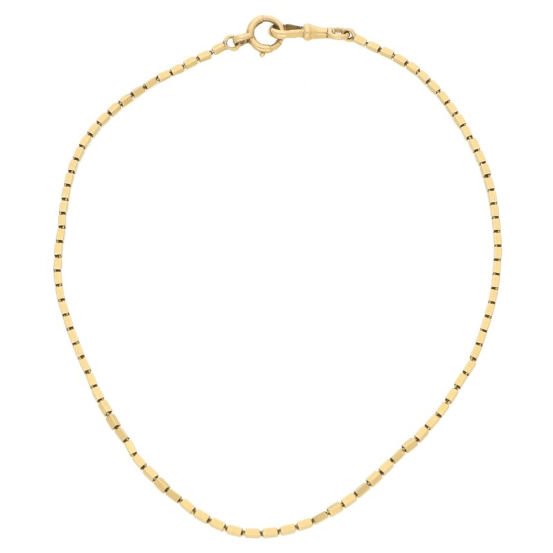 18ct French Vintage Box Link Chain