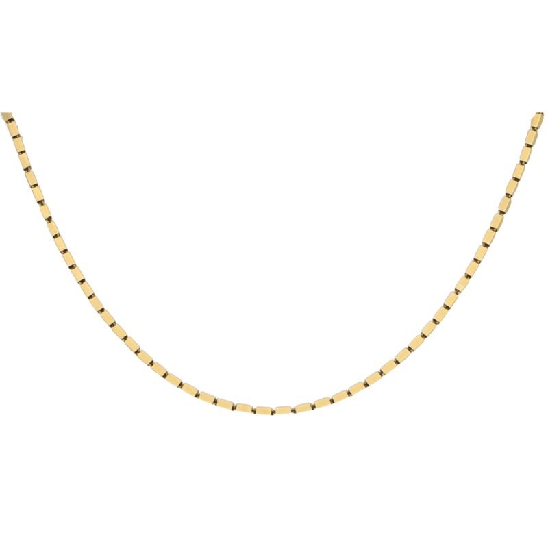 18ct French Vintage Box Link Chain