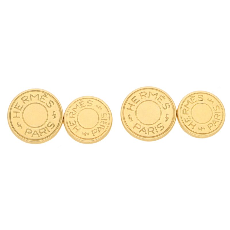 Hermès Yellow Gold Cufflinks