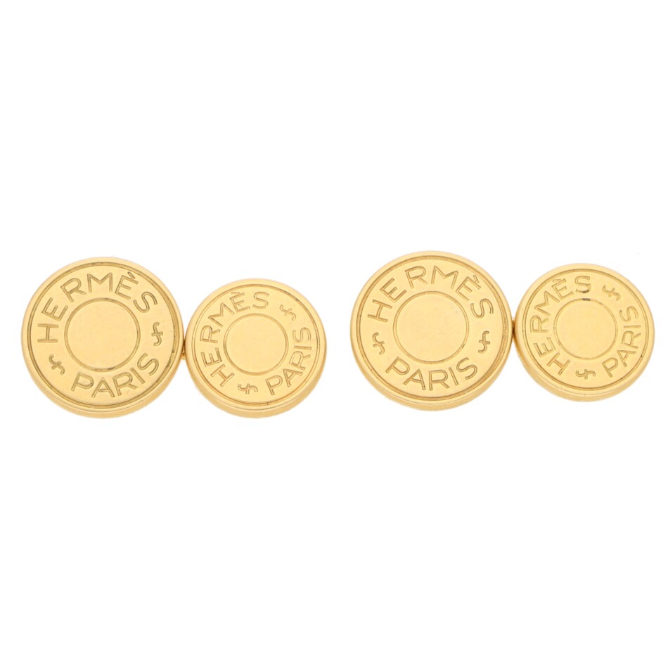Hermès Yellow Gold Cufflinks