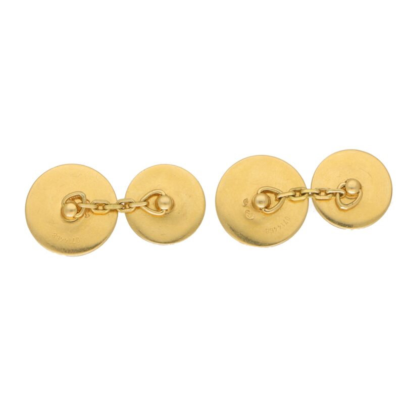 Hermès Yellow Gold Cufflinks