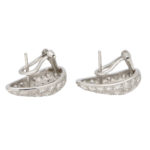 Diamond Pear Shaped Earrings Set in Platinum