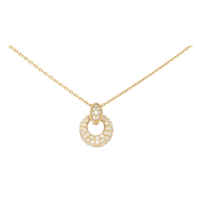 Vintage Van Cleef & Arpels 18ct Yellow Gold & Diamond Pendant