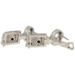 Cartier Pelage Earrings in 18ct White Gold, Diamond & Onyx