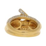 Pave diamond set Nail ring