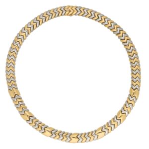 Yellow and White Gold Bulgari Spiga