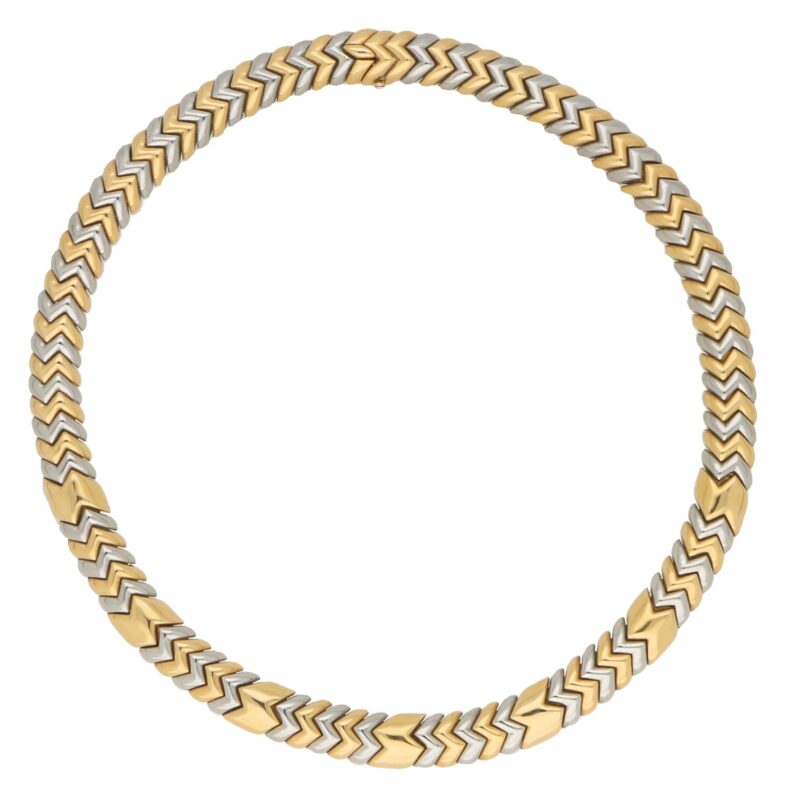 Yellow and White Gold Bulgari Spiga