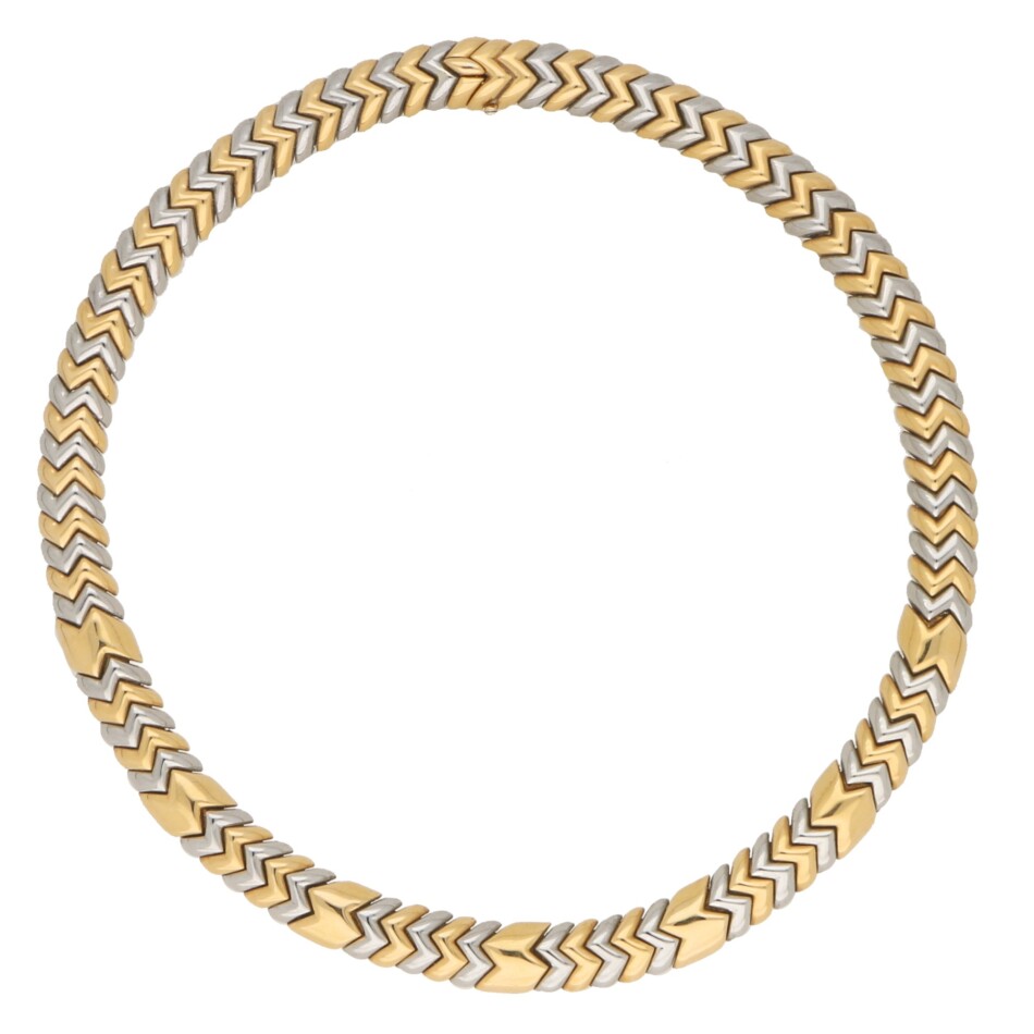 Yellow and White Gold Bulgari Spiga