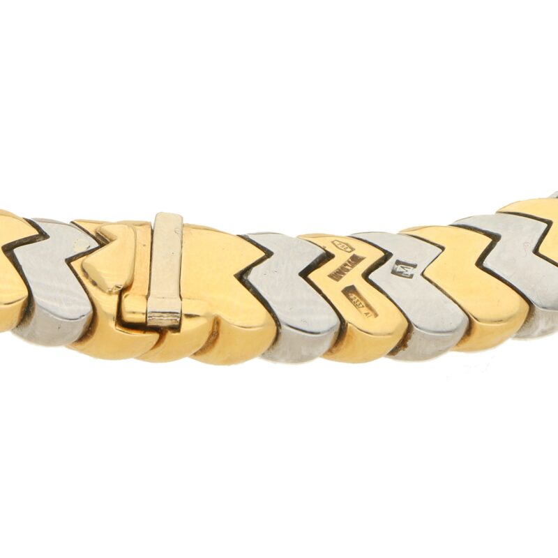 Yellow and White Gold Bulgari Spiga