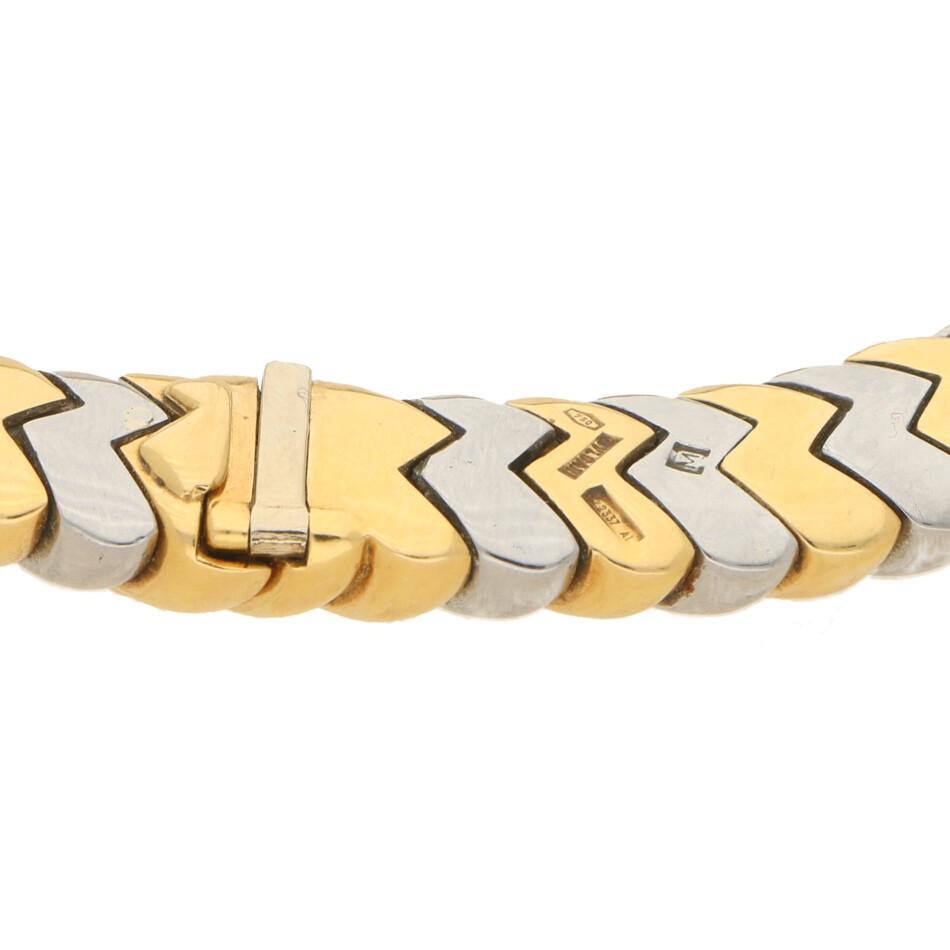 Yellow and White Gold Bulgari Spiga