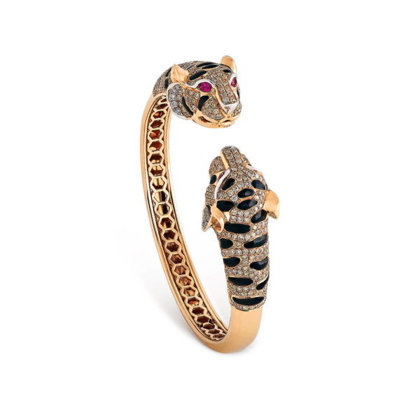 Tiger Bangle with Ruby eyes