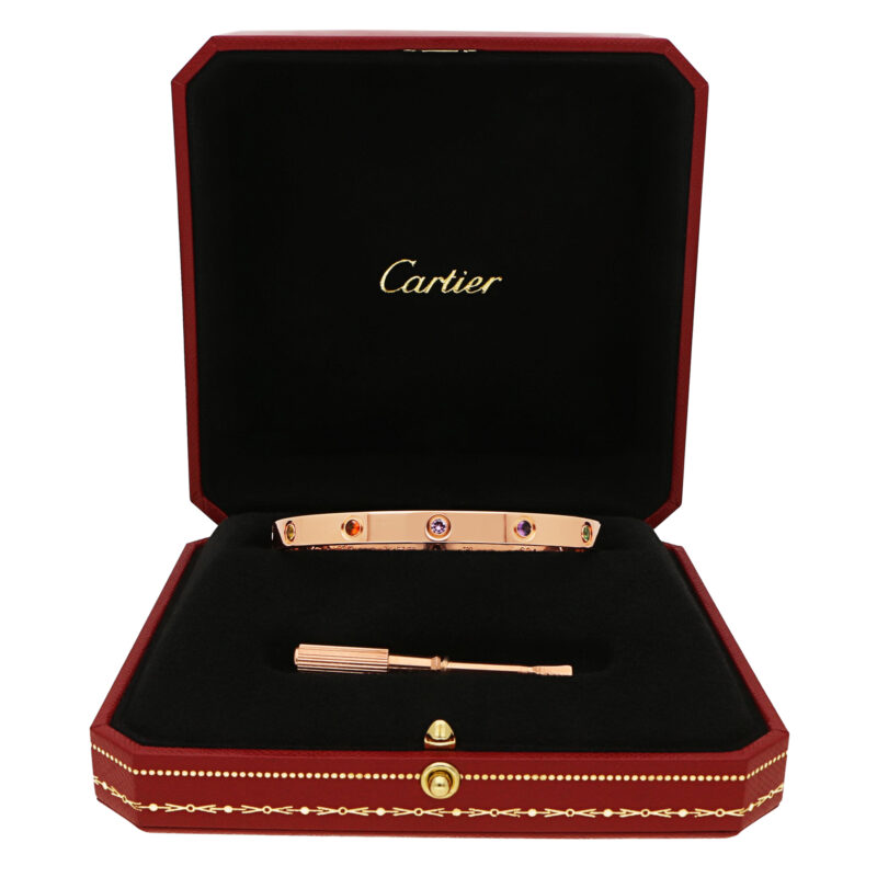 Cartier Rainbow Love Bracelet Size 19