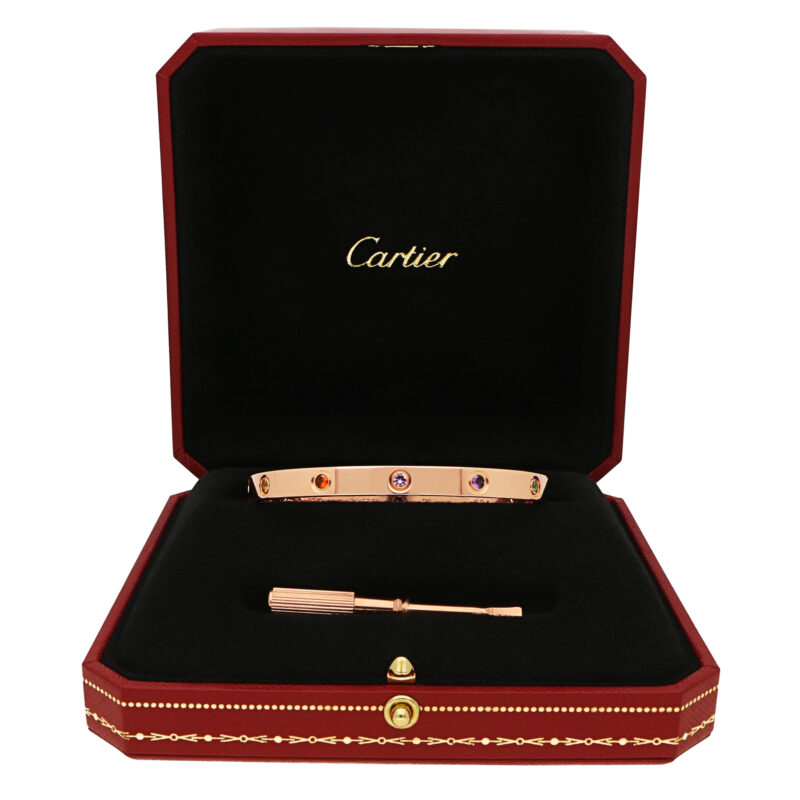 Cartier Rainbow Love Bracelet Size 19