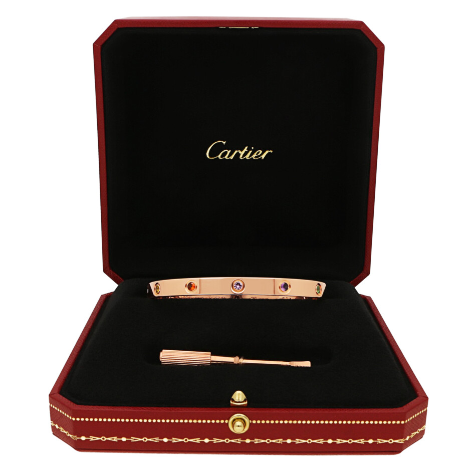 Cartier Rainbow Love Bracelet Size 19
