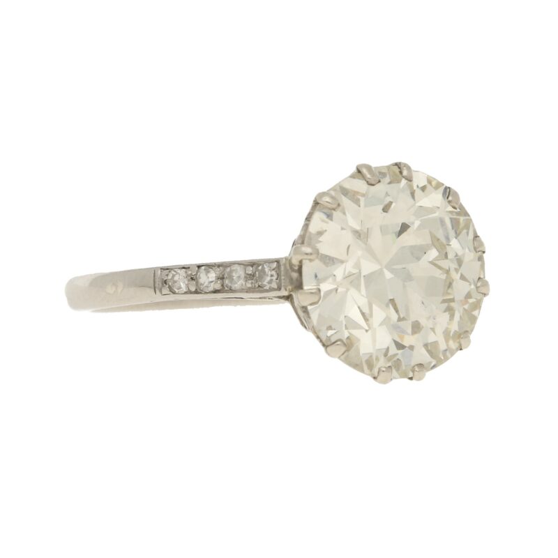 3.95ct Diamond Single Solitaire in Platinum