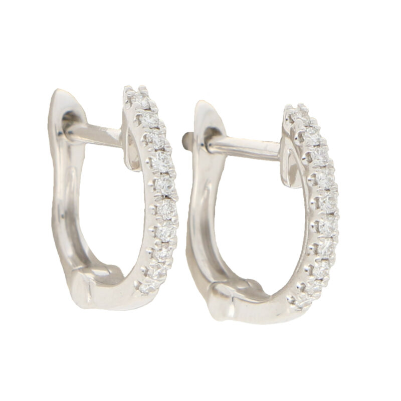 Diamond Hoop Earrings