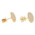 Diamond Button Earrings