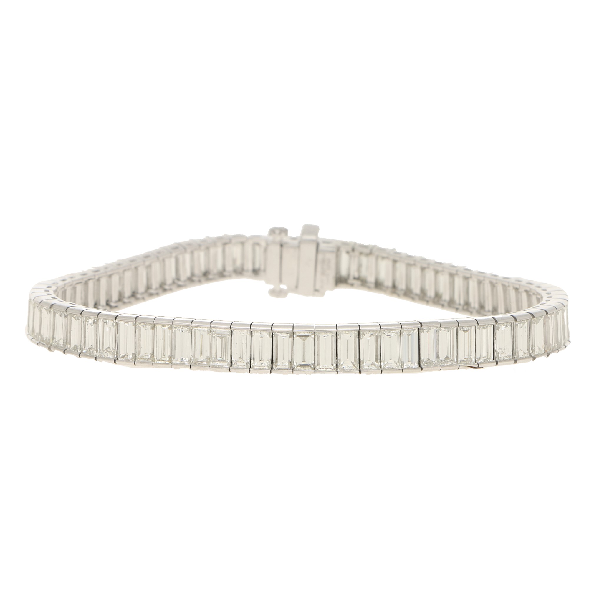 Rectangular 5*3mm/Round 2.5mm Baguette Moissanite Diamond Bracelet - |  JeenieCo – Jeenie & Co