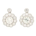 Diamond Cluster Earrings