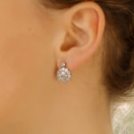 Diamond Cluster Earrings