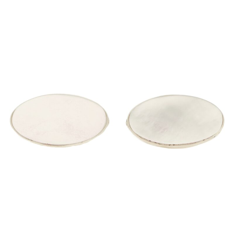 Mother-of-pearl Oval Swivel Cufflinks in Sterling Silver