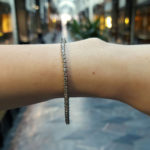 Diamond Line Bracelet Set in Platinum