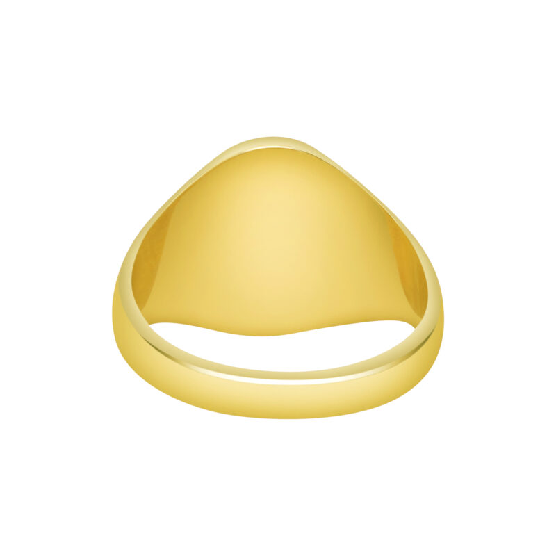 18k yellow gold Oxford Oval Signet ring