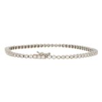 Diamond Line Bracelet Set in Platinum