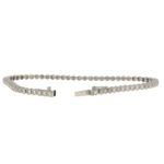 Diamond Line Bracelet Set in Platinum