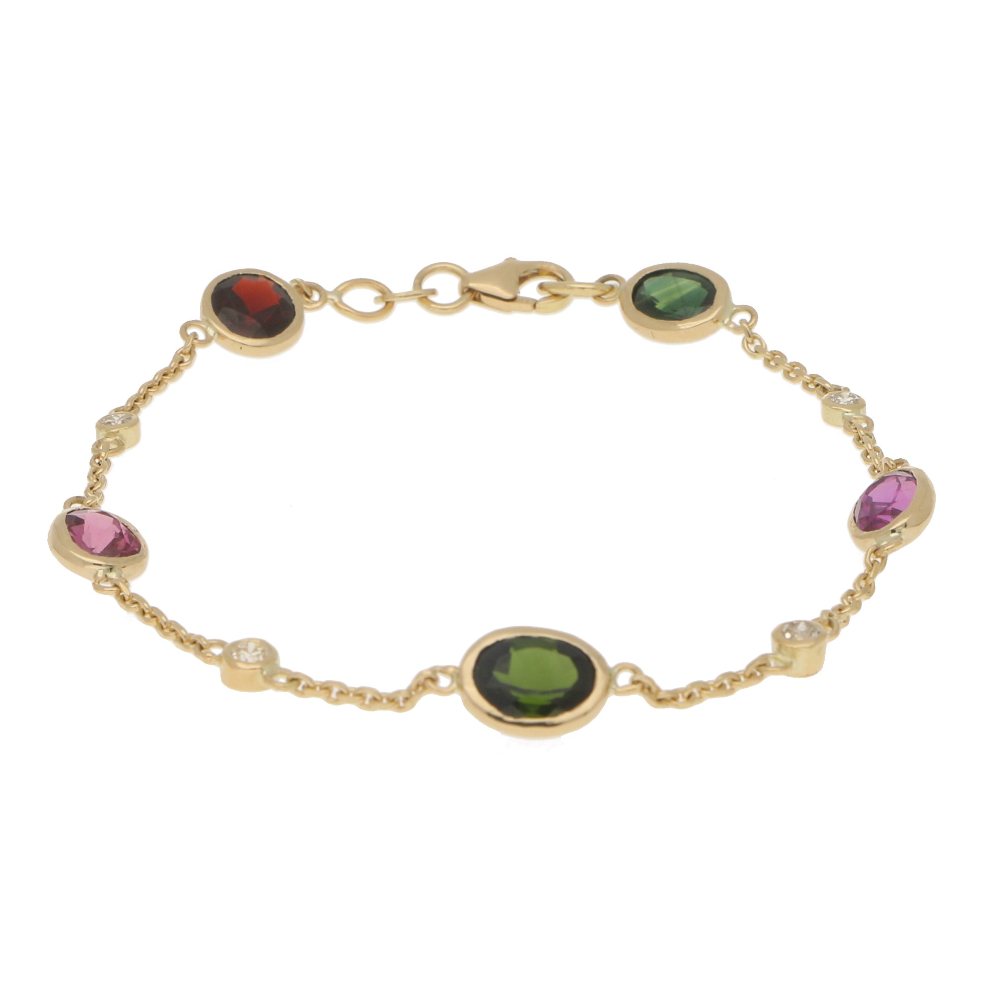 Garnet and emerald bracelet sales