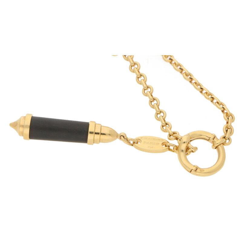 Chaumet Lariat Snakewood Necklace in 18k Yellow Gold
