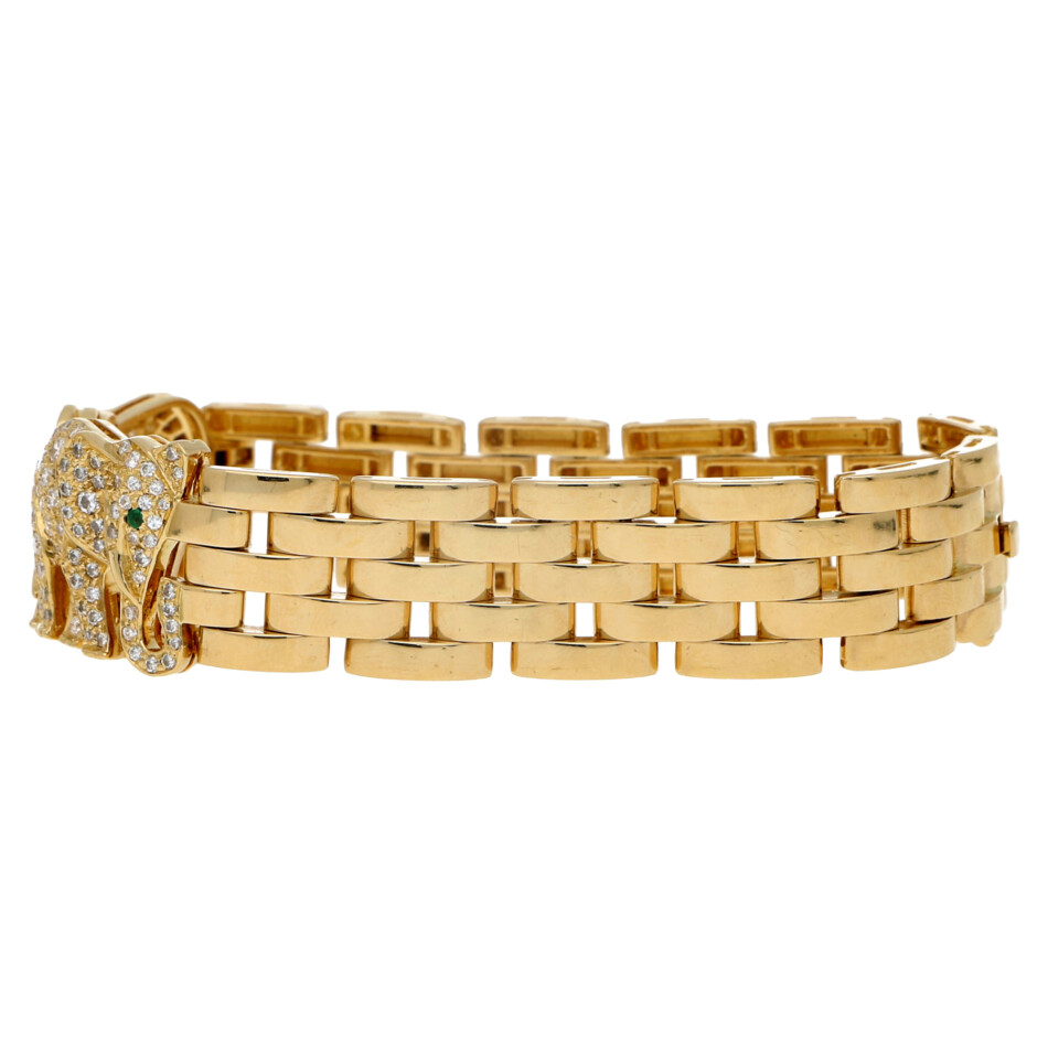 Vintage Elephant Maillon Panthère Bracelet
