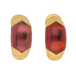 Bulgari Tronchetto Pink Tourmaline Clip Earrings Set in 18k