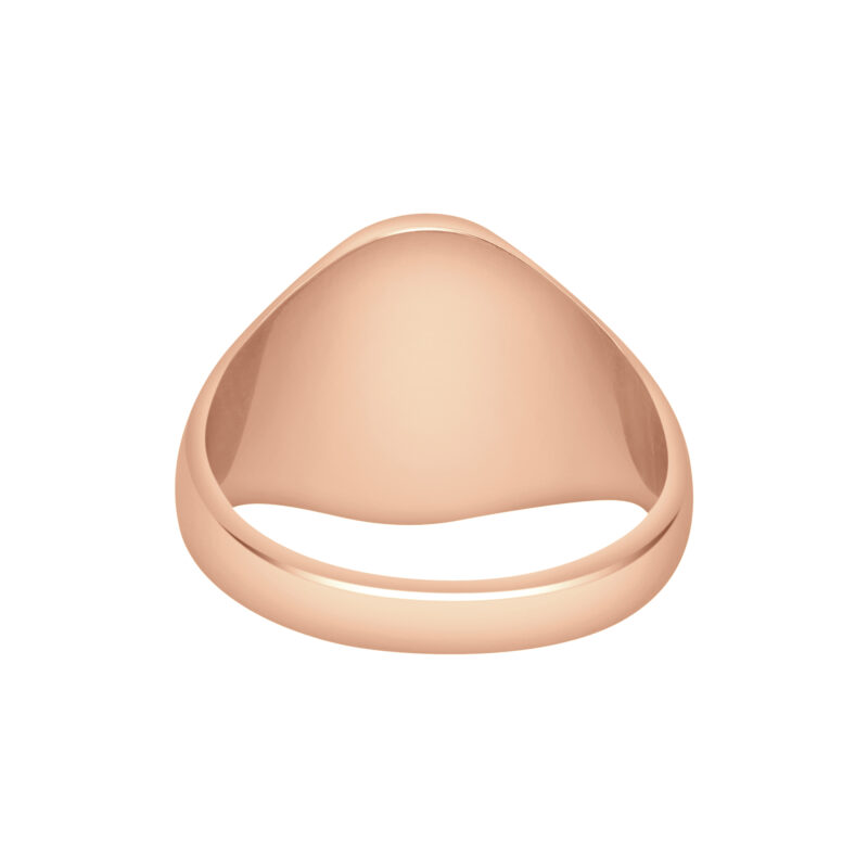9k rose gold Oxford Oval Signet ring