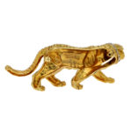 Tiffany & Co. Emerald and Diamond Tiger brooch in Yellow Gold