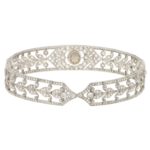 Art Deco Convertible Diamond and Natural Pearl Tiara Choker