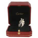 Cartier Panthere Pearl Ring in 18k White Gold